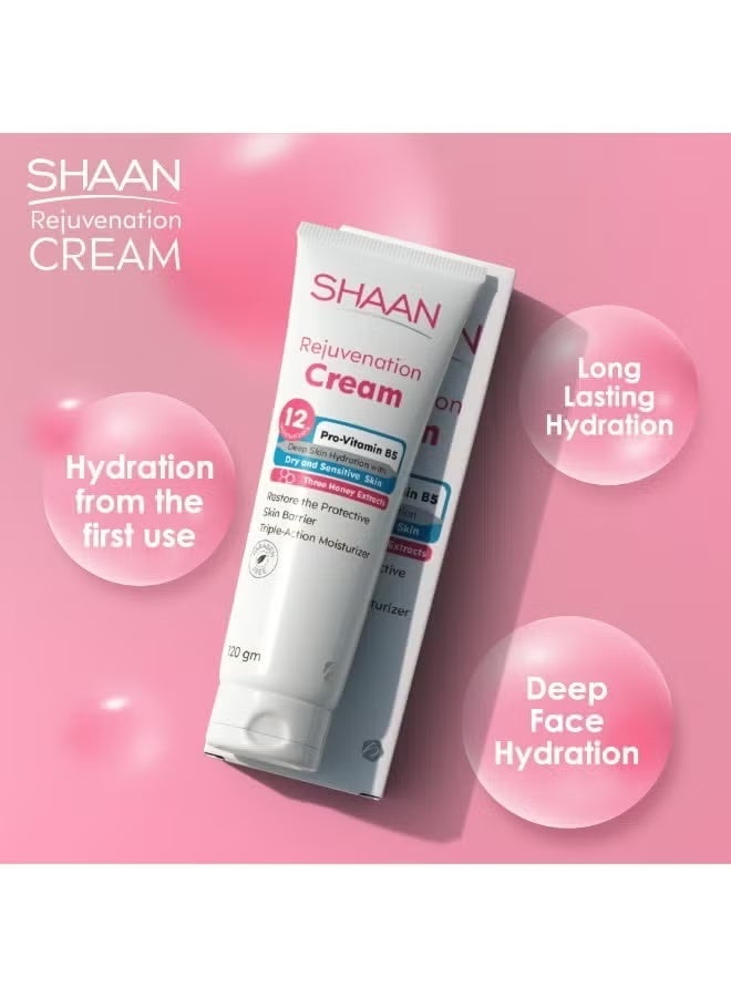 Shaan Rejuvenation Cream (120 gm) – Face and Body Moisturizer for Dry & Sensitive Skin - Image 5