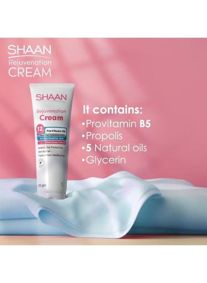 Shaan Rejuvenation Cream (120 gm) – Face and Body Moisturizer for Dry & Sensitive Skin - Image 4