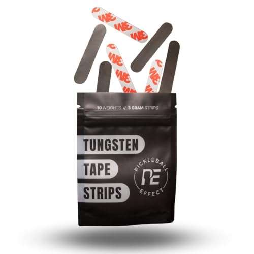 Pickleball Effect Tungsten Tape Strips | 10-3 gram Strips for Pickleball Paddle Weights Customization | Toxic Free Pickleball Lead Tape Alternative - Image 1