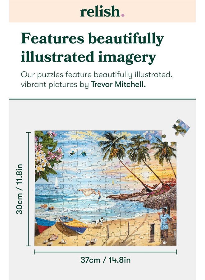 Relish Dementia Jigsaw Puzzle for Adults, 100 Piece Island Paradise Puzzle - Activities & Gifts for Elderly People with Alzheimer's - Image 4