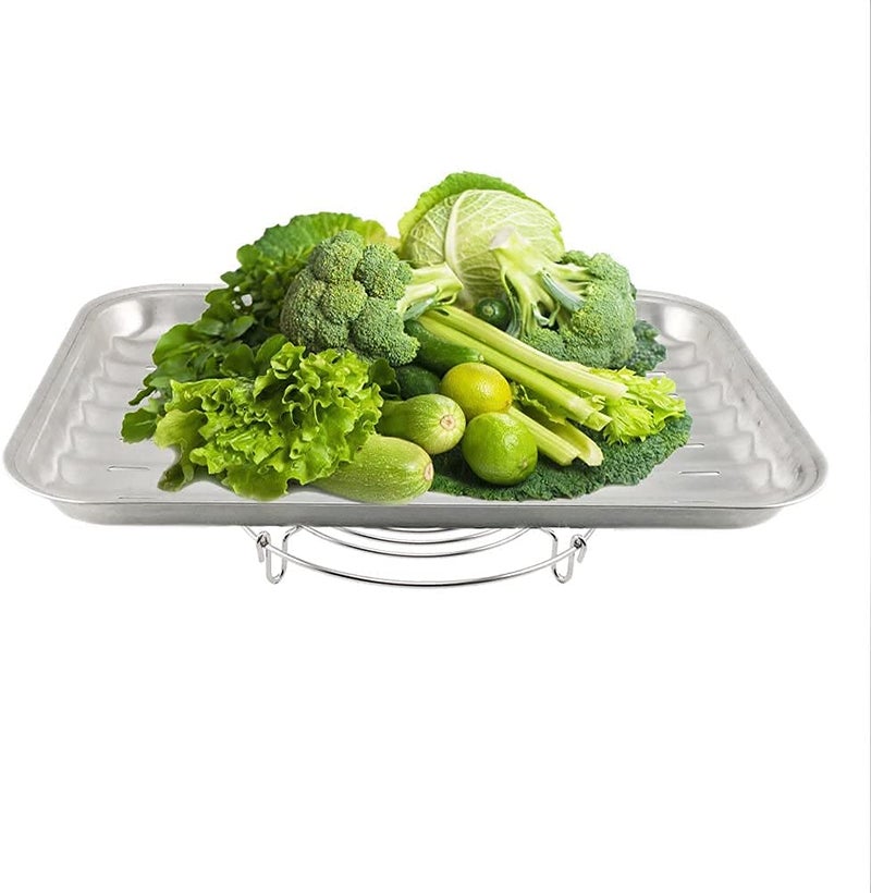 LSARI Stainless Steel Round Table Ring Set, Hot Pot Stand, Trivet, Set of 4 - Image 5