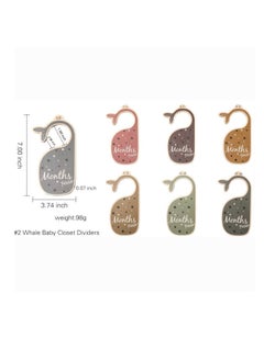 SYOSI Baby Closet Dividers for Clothes Organizer  Beautiful Wooden Double Sided Baby Clothes Size Hanger Organizers for Newborn to 24 Months for Nursery Decor  - Image 5