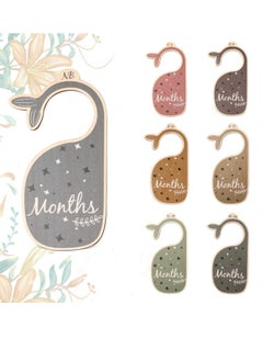 SYOSI Baby Closet Dividers for Clothes Organizer  Beautiful Wooden Double Sided Baby Clothes Size Hanger Organizers for Newborn to 24 Months for Nursery Decor  - Image 1