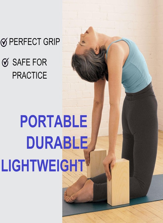 OKO Wooden Yoga Block, Pure Pine Wood Handstand Block, Support Brick to Deepen Poses, Improve Strength and Flexibility, Great for Yoga, Workout, Fitness & Gym - Brown | Pack Of - 2 | - Image 5