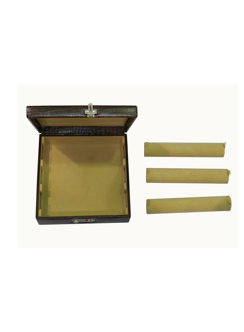 LAVERI LEATHER Laveri Genuine Leather Bracelet Jewelry Box with 3 Removable Rolls - Holder Stores Bracelets, Bangles & Watches Bangle Vanity Box REMOVABLE Vanity Box Removable Vanity Box  - Image 2