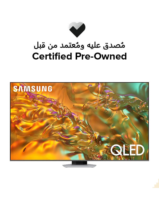 Certified Pre Owned - 55-Inch Smart QLED TV 4K 120Hz 55Q80D Black