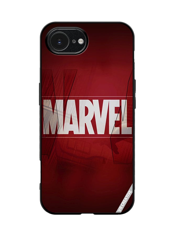 Protective Case Cover For Apple iPhone 16e Marvel Logo Design Multicolour