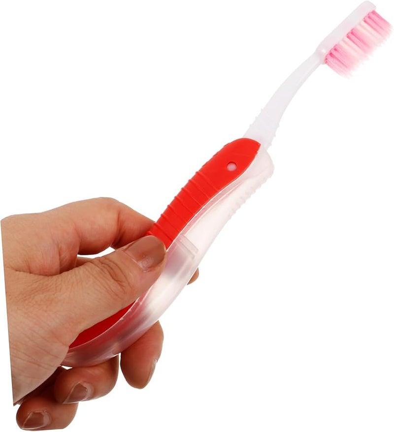 6 قطع فرشاة أسنان قابلة للطي محمولة مع غطاء للتخييم - Image 3