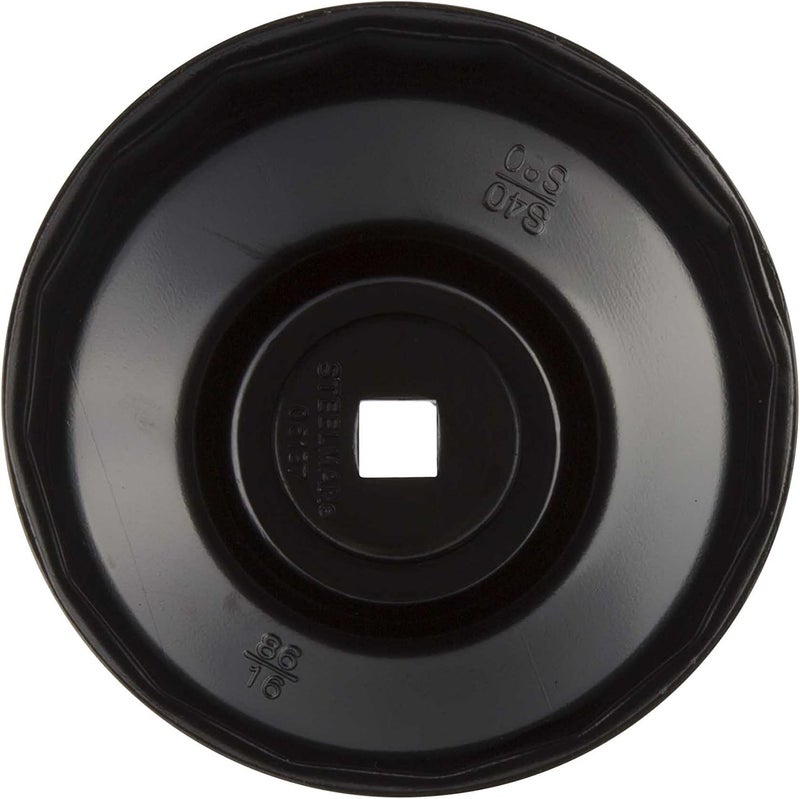 Steelman Low Profile Oil Filter Cap Wrench Socket 86mm x 16 Flute, ⅜-inch Drive, Heavy Duty Chrome Vanadium Steel - Image 3