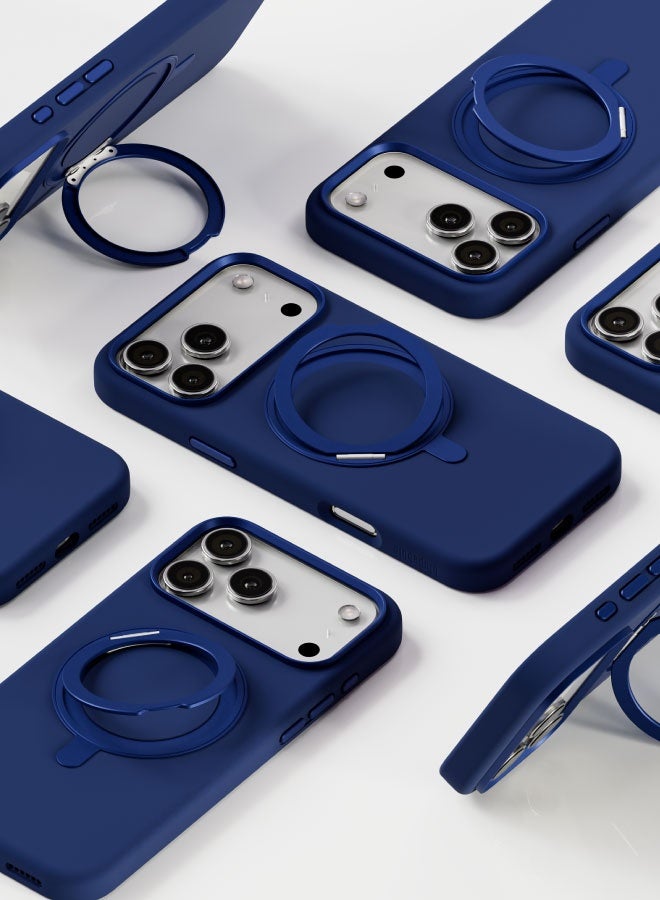 blupebble حافظة RingFlex متوافقة مع MagSafe مع قاعدة قابلة للطي والدوران 360° لجهاز iPhone 17 Pro – غلاف واقي رفيع مضاد للصدمات - Image 4