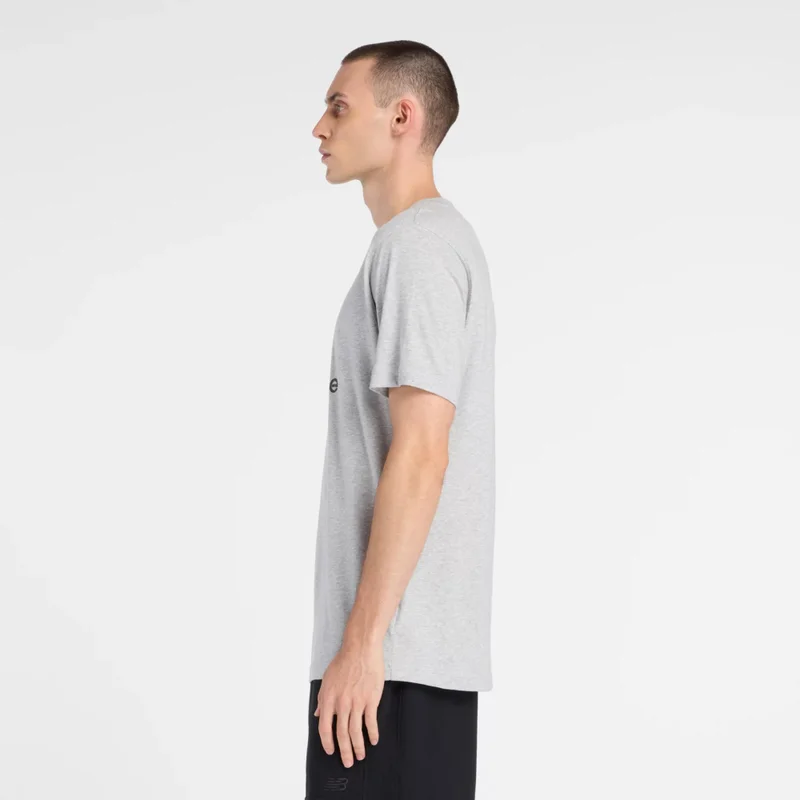 New Balance Athletic Grey Men's Sport Essentials Stamp Logo T-Shirt for Men | Best Price UAE