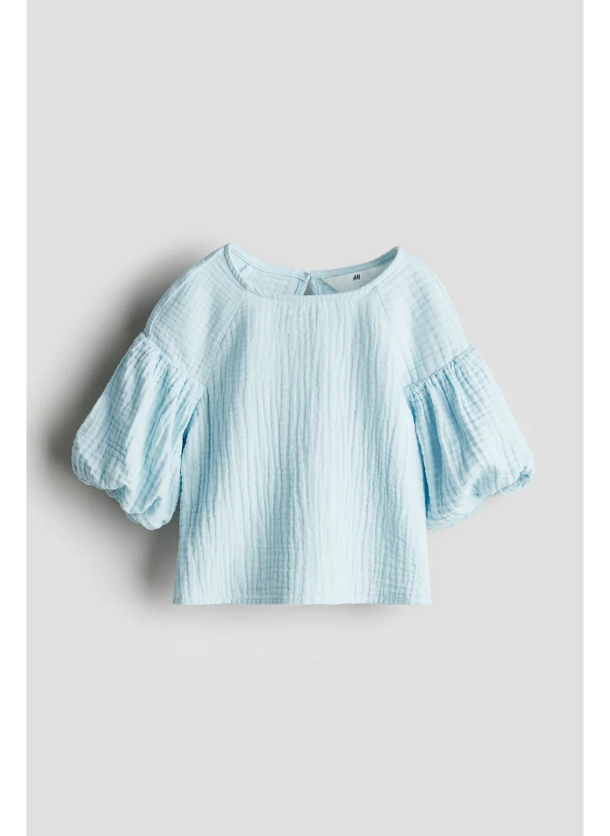 H&M Cotton Muslin Blouse