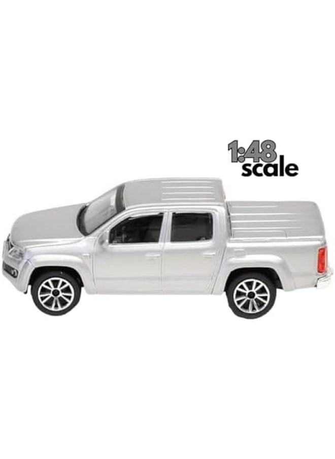 MSZ Volkswagen Amarok Silver Die Cast Replica Ultimate Collector'S Item Pickup Trucks Toy Vehicles Metal Toy Car Model Pull Back Collection Size 1 48 For Kids 3 Plus  - Image 3