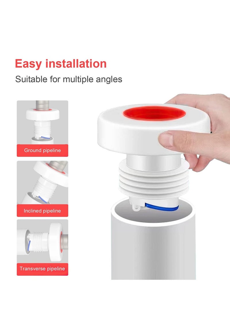 Excefore Drain Pipe Hose Seal Deodorant Silicone Plug, Magnetic Odor-proof Valve Deodorant Silicone Plug, Sewer Pipe Sealer, Suitable for Bathroom Kitchen Laundry Washing Machine - Image 5