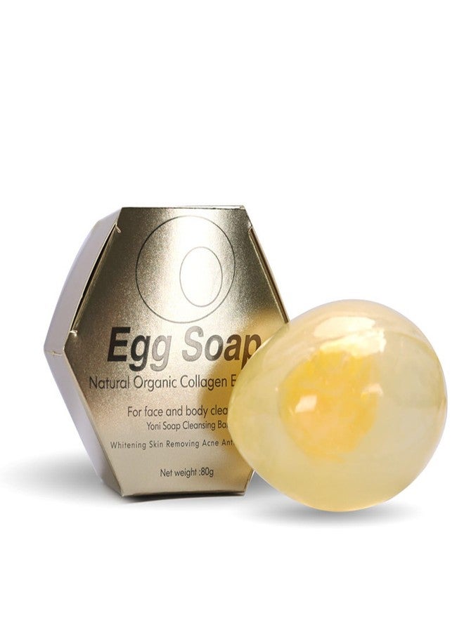 T-shin Egg Shape Scented Botanical Soap Bar,80G Handmade Collagen Essential Oils Scented Bath Soap for Women,Face Body Moisturizing Artisanal Floral Soap with Blistering Net - Image 1