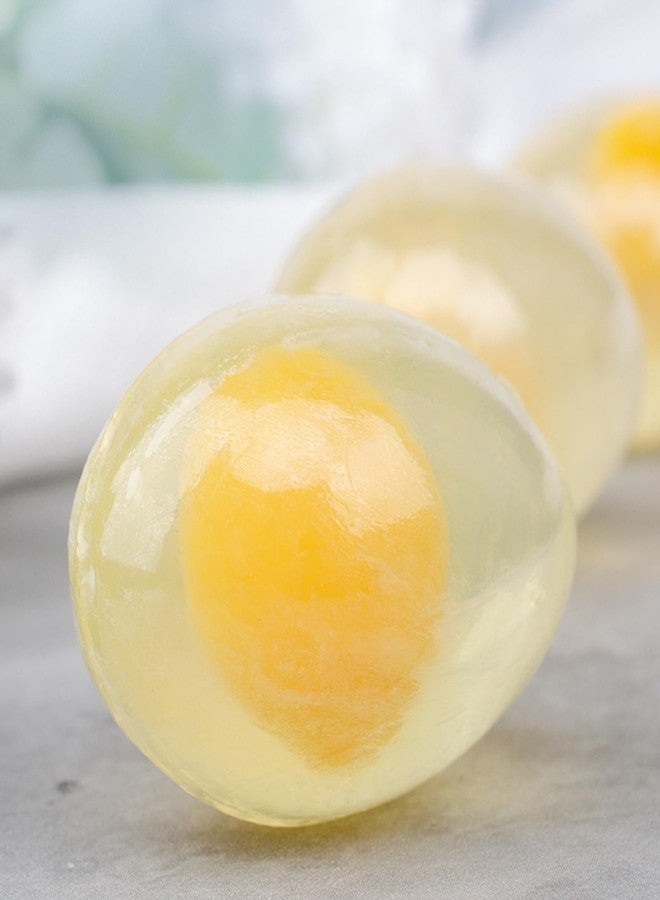 T-shin Egg Shape Scented Botanical Soap Bar,80G Handmade Collagen Essential Oils Scented Bath Soap for Women,Face Body Moisturizing Artisanal Floral Soap with Blistering Net - Image 4