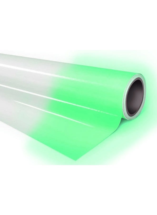 Green Glow in The Dark Vinyl Wrap Luminous Adhesive Film Air Release DIY Sheet (2ft x 5ft)
