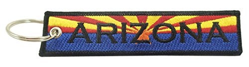 Luso Aviation Luso Arizona Flag Key Chain 100 Embroidered - Image 1