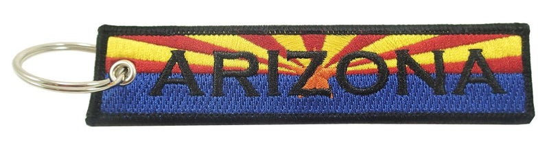 Luso Aviation Luso Arizona Flag Key Chain 100 Embroidered - Image 3