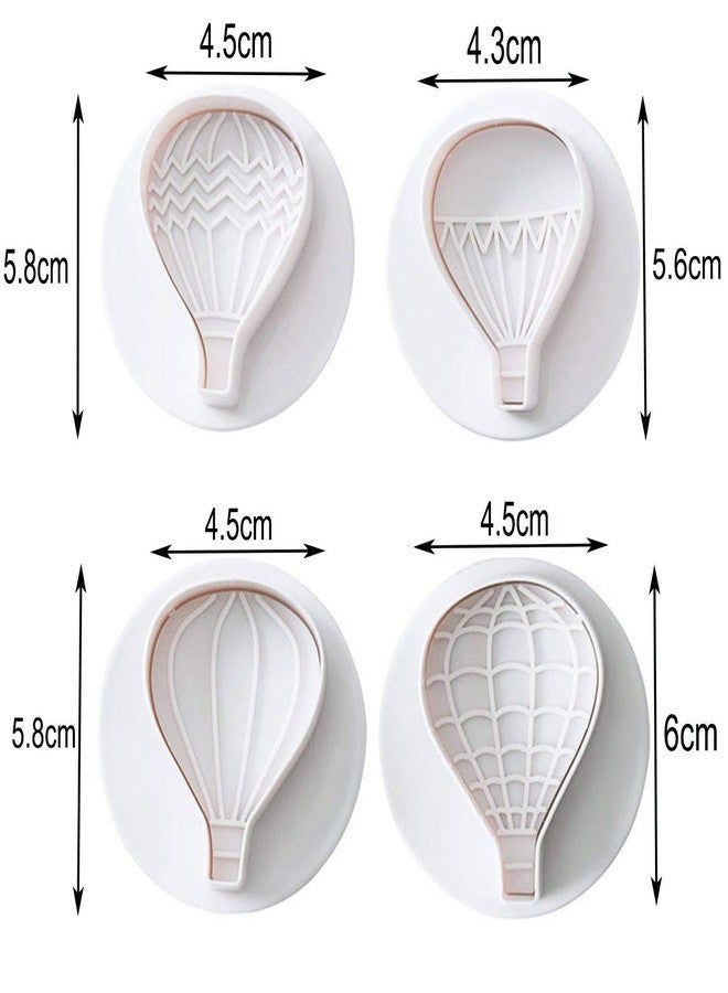 Markeny 10 Pack Cake Fondant Embossing Balloon Cloud Sun Grass Fence Cookie Cutters Biscuit Moulds for Sugarcraft Fondant Baking Mold Cupcake - Image 3