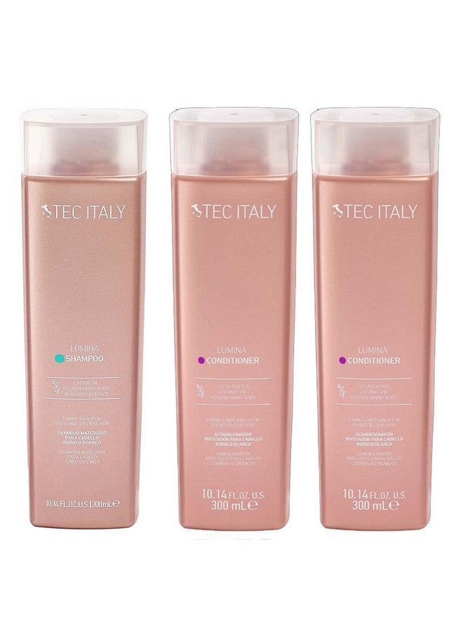 Tec Italy Lumina Pack For Bleached, Blond, Highlighted & Gray Hair (Pack Of 3) - Image 1