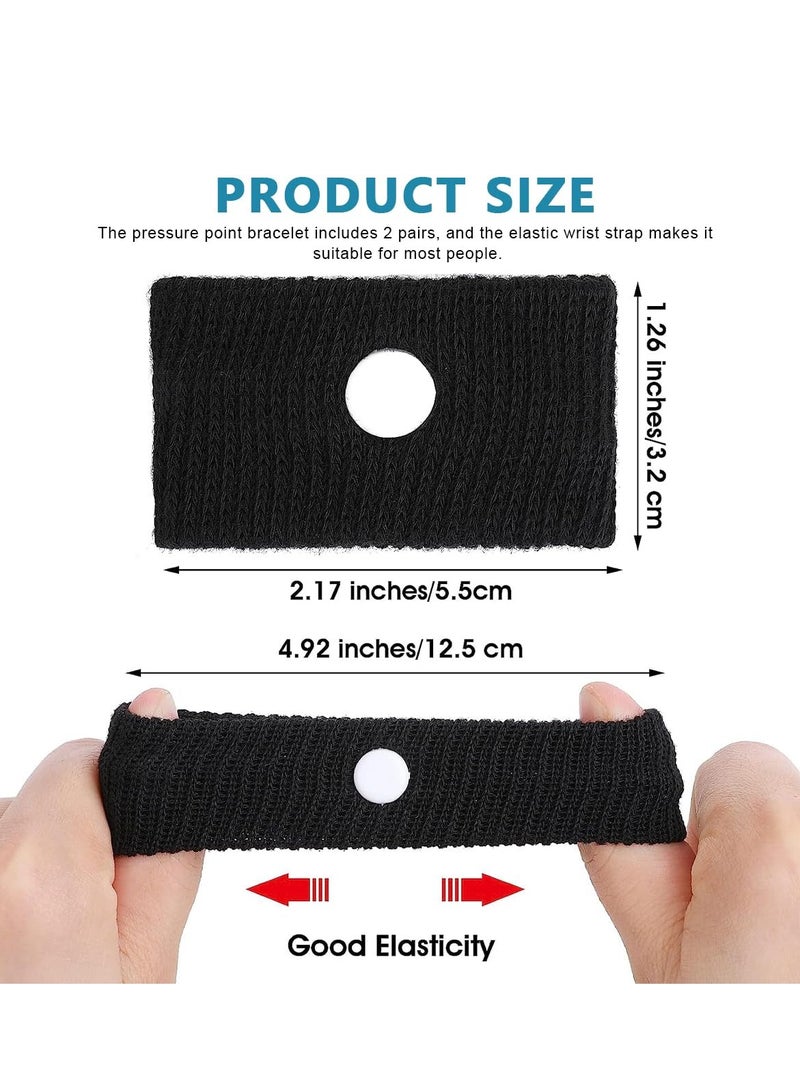 Mmmon 2 Pairs Acupressure Band,Anti-Nausea Wristbands for Adults and Children, Acupressure Bracelets for Relieve Vomiting,Nausea,Dizziness for Bus Trip, Flight Trip  - Image 2