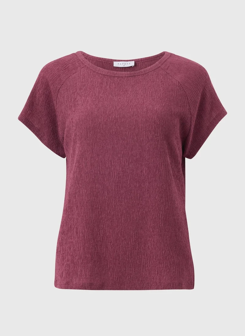Matalan Dark Pink Raspberry Textured Co Ord Top for Women | Best Price UAE