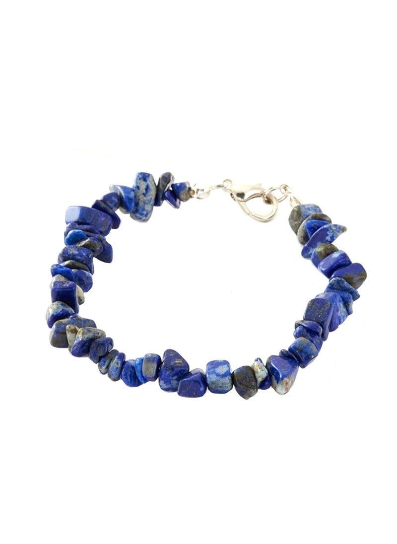 LAOONT - Handcrafted Lapis Broken Natural Stone Bracelet - Image 1