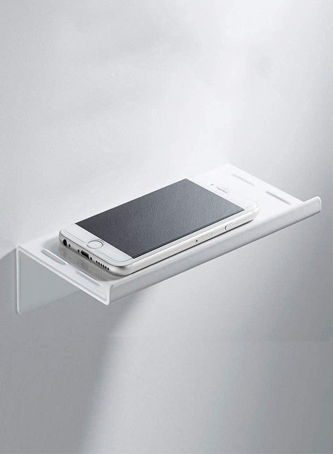 OGFC 21220 Wall Mounted Stainless Steel Bathroom Toilet Phone Holder Shelf, White - Image 3