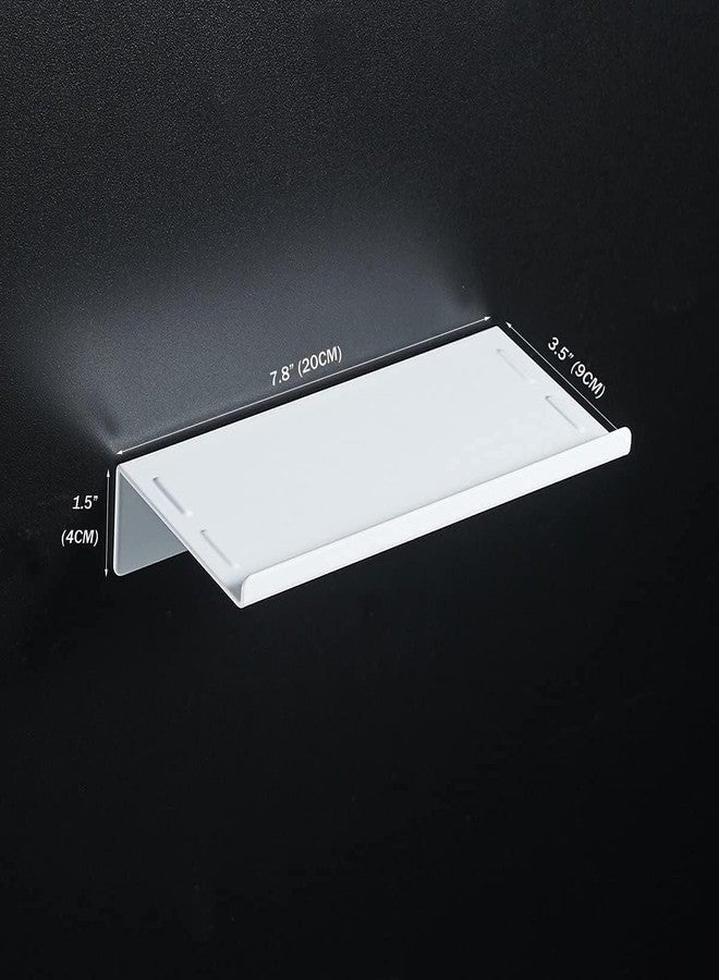 OGFC 21220 Wall Mounted Stainless Steel Bathroom Toilet Phone Holder Shelf, White - Image 2