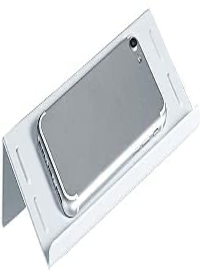 OGFC 21220 Wall Mounted Stainless Steel Bathroom Toilet Phone Holder Shelf, White - Image 1