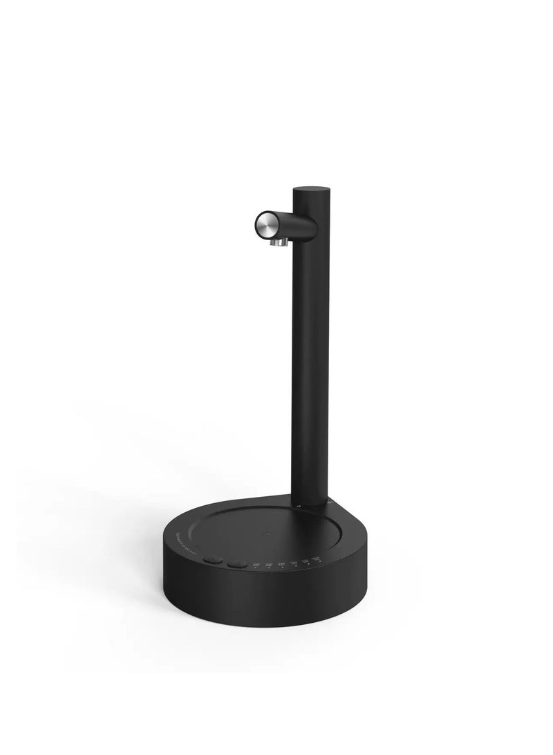 موزع مضخة مياه محمول، موزع مياه شرب أوتوماتيكي قابل لإعادة الشحن عبر USB لسطح المكتب، للمنزل، المكتب، في الهواء الطلق، لون أسود - Image 1