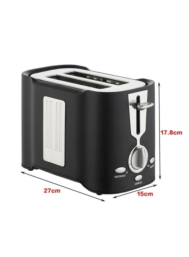 800W Toaster Multi-Function Toaster Driver for Household Baking Two Slices Stainless Steel Retro Style Bread Toaster - Image 2