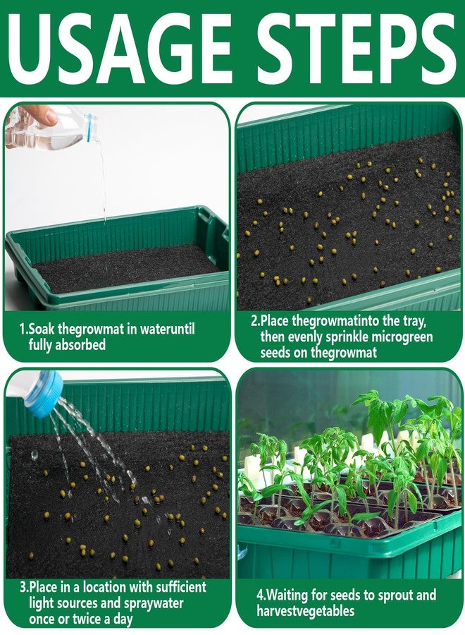 Adnee 9.2Ft x 25In Automatic Plant Watering Mat-3mm Thick Self Watering Capillary Mat-Felt Plant Water Wicking Mat for Seed Sprouting Hydroponics Potted Plants - Image 4
