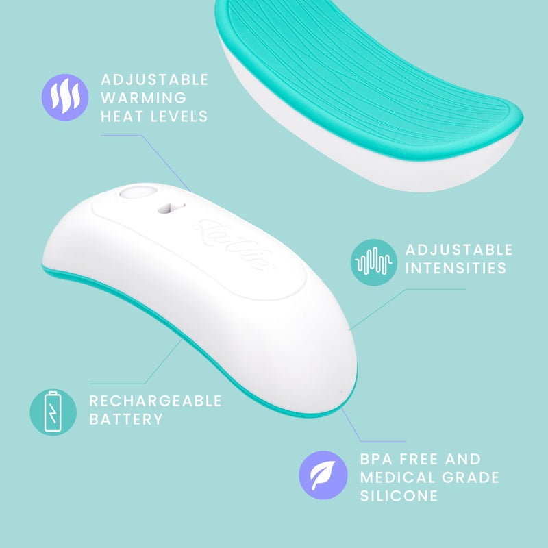 Lavie لا في 2 في 1 مدلك تدفئة للرضاعة، عبوة 2، حرارة واهتزاز، أساسي للضخ والرضاعة، لانسداد القنوات، تحسين تدفق الحليب، التهاب الثدي - Image 4