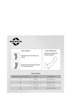 Nivia Orthopedic Performance Slip-in Elbow Support | Size - Extra Large | Material - Neoprene | Pain Relief, Gym, Sports, Exercise, Workout, Cycling  - Image 4