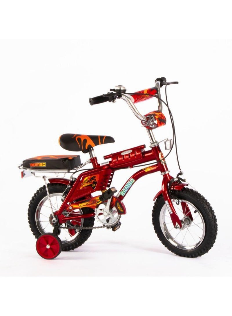 Jupiter A red bike with the Lion Speed logo for kids