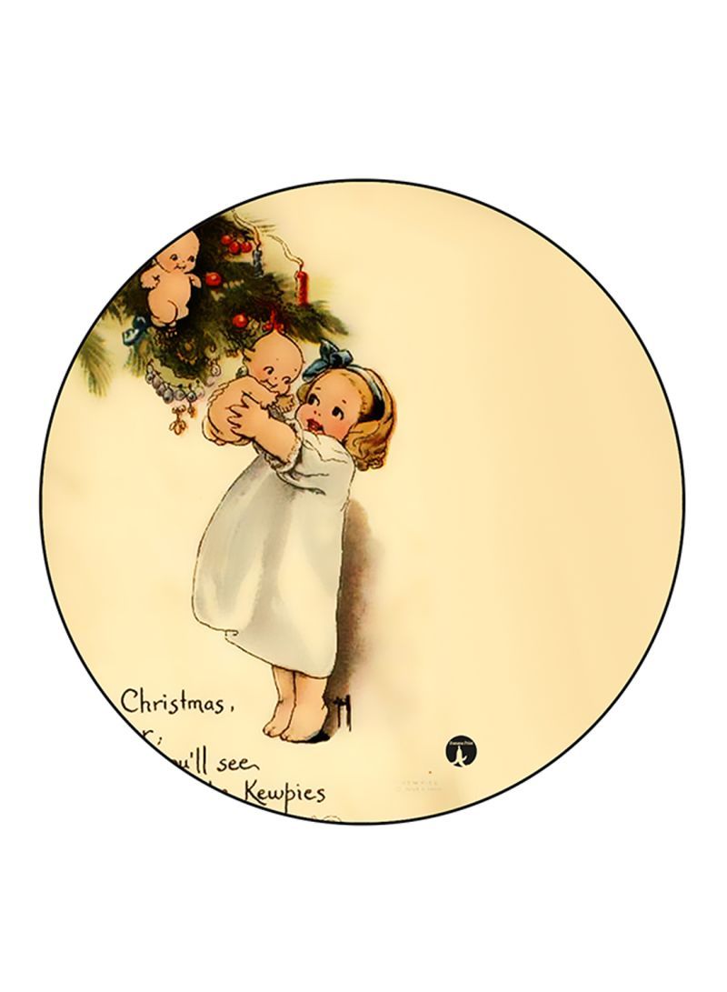 RKN Vintage Art Printed Fridge Magnet Multicolour - Image 1