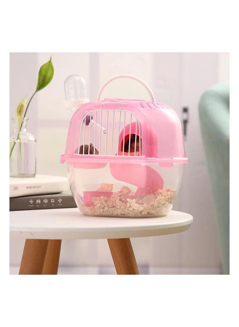 Hamster Travel Pet Carrier Plastic Portable Cage - Image 1