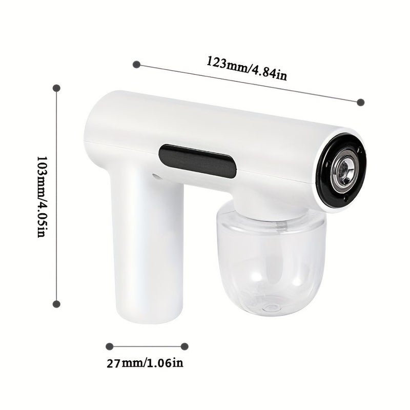 White Nano Blue Light Disinfectant Sprayer 1200mAh Portable Sterilizer - Image 1