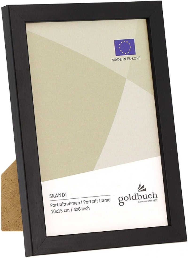 goldbuch Skandi 90 0694 Picture Frame 15 x 20 cm Single Frame Made of Real Wood, Portrait Frame for Standing, Wooden Frame with Wall Mount, Photo Frame, Natural Frame - Image 1