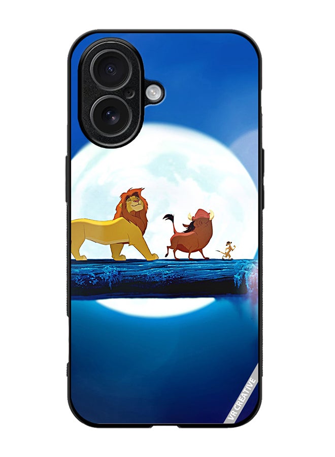 Protective Case Cover For Apple iPhone 17 Lion King Design Multicolour