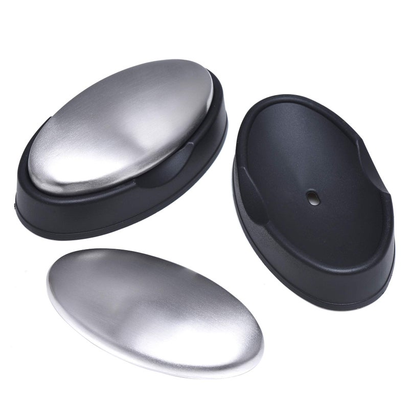 MGTECH 2 Pack Stainless Steel Soap Bar Magic Hand Odor Remover Eliminate Smell Like Onion Garlic or Fish