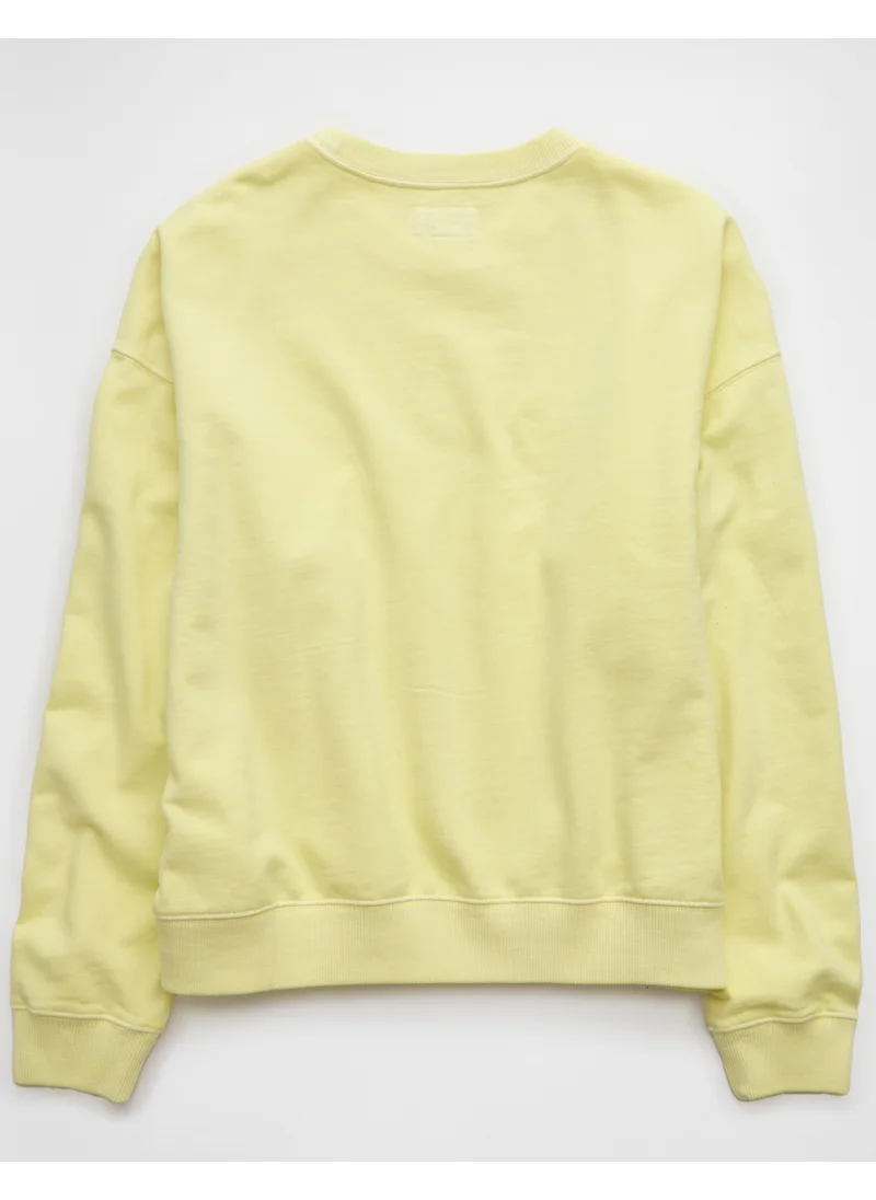 American Eagle AE Relaxed Fit Destination Graphic Sweatshirt