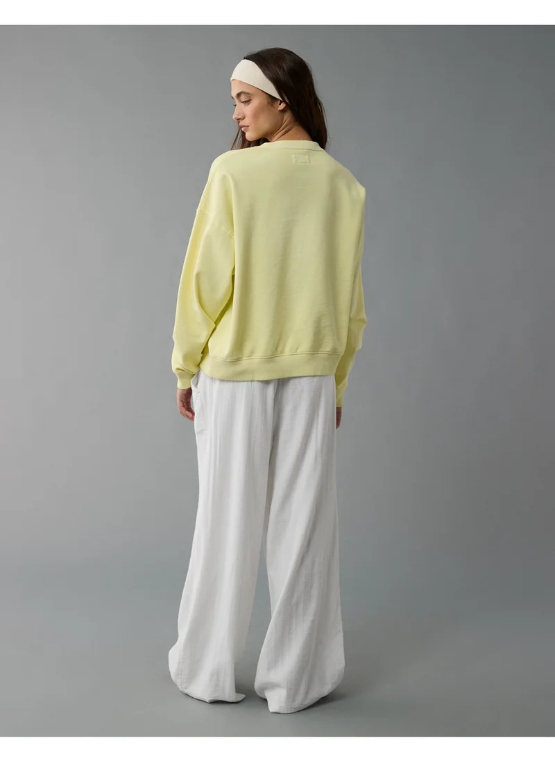 American Eagle AE Relaxed Fit Destination Graphic Sweatshirt