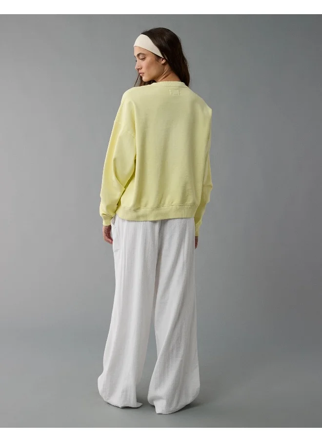 American Eagle AE Relaxed Fit Destination Graphic Sweatshirt