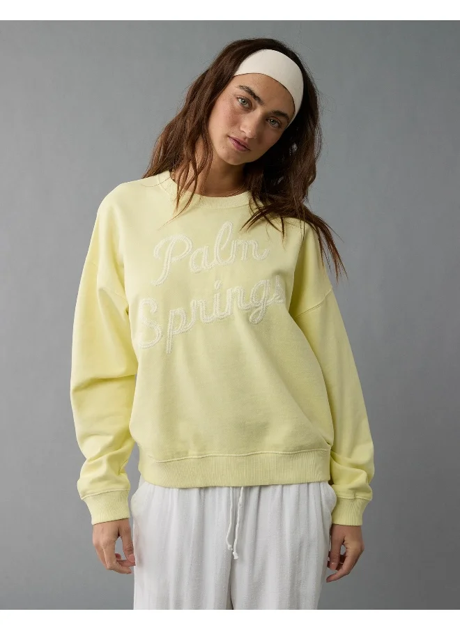 American Eagle AE Relaxed Fit Destination Graphic Sweatshirt