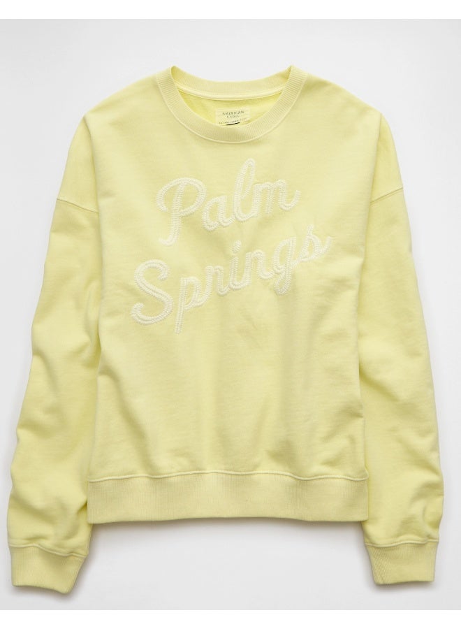 American Eagle AE Relaxed Fit Destination Graphic Sweatshirt  - Image 4