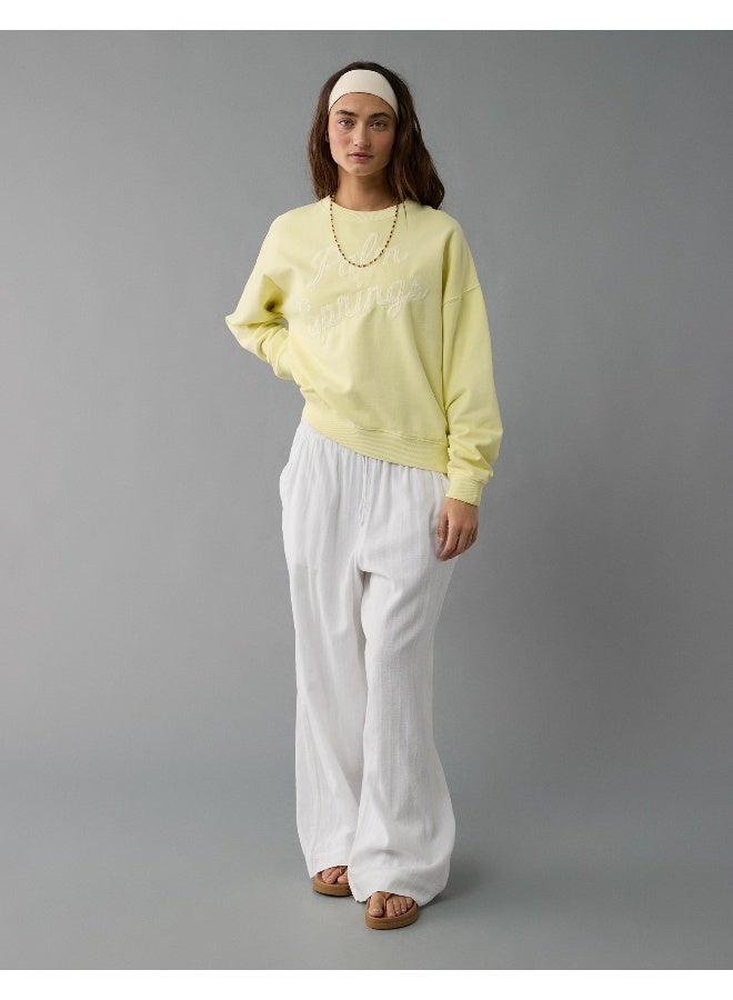 American Eagle AE Relaxed Fit Destination Graphic Sweatshirt  - Image 5