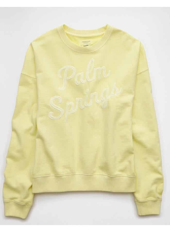 American Eagle AE Relaxed Fit Destination Graphic Sweatshirt  - Image 3